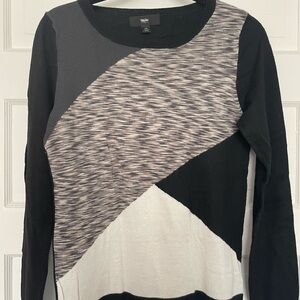 Mossimo Supply Co. Black and Gray Long Sleeve Top